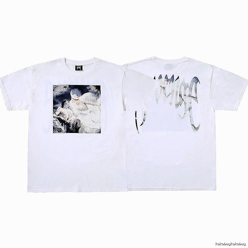 Revenge White Skull Graphic T-Shirt Resort Wear