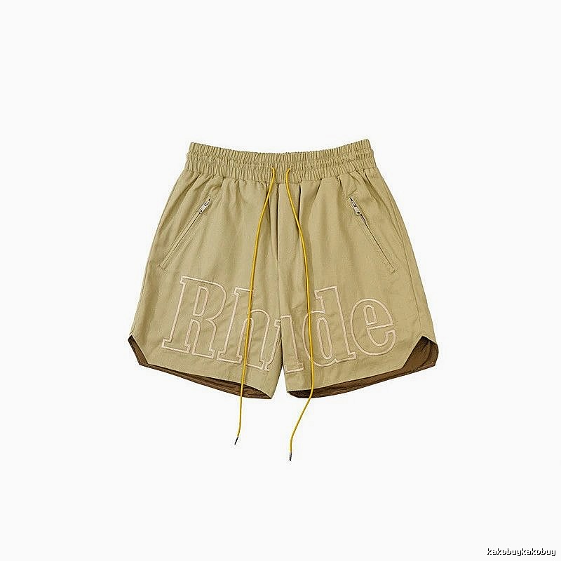 RHUDE casual khaki shorts