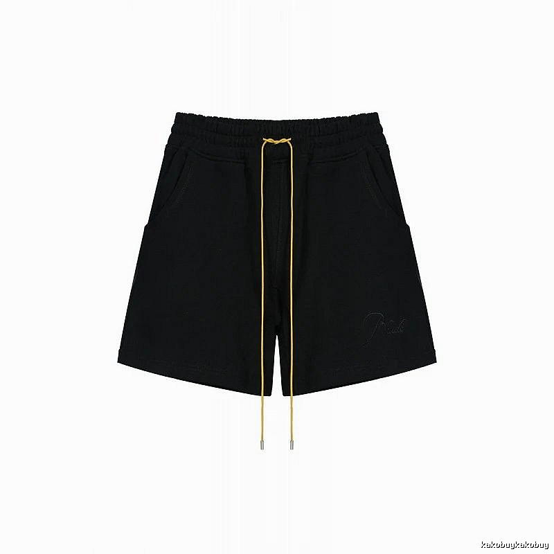 RHUDE minimalist black shorts