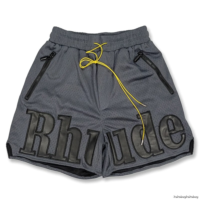 RHUDE sporty grey shorts