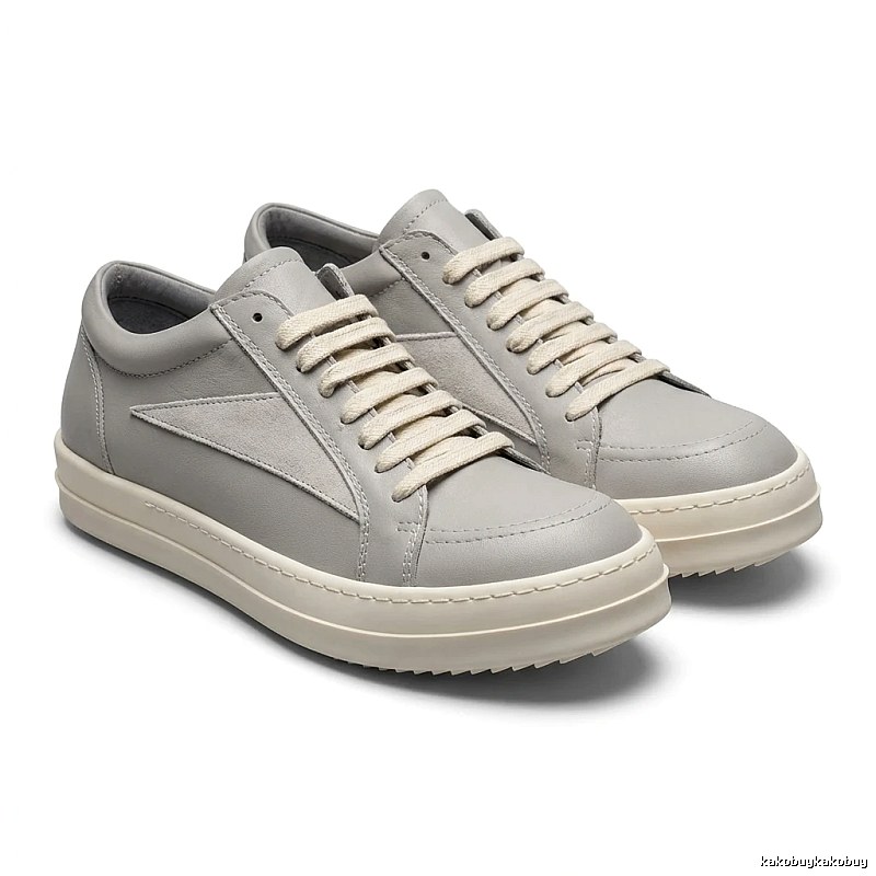 Rick Owens minimalist gray sneakers