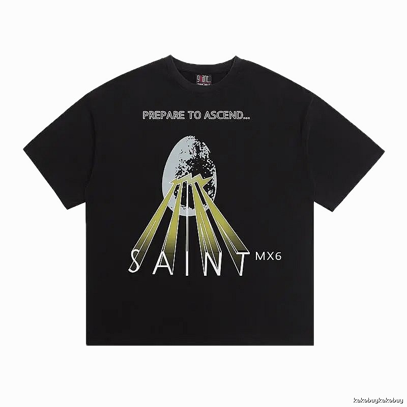 SAINT MX6 Street Style Black Short-sleeve T-shirt