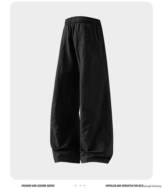 Softly Tapered Leg And Minimal Elastic Waist Relaxed Jogger Pants in Black
