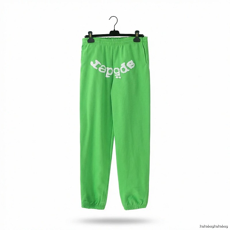 Sp5der Fluorescent Green Trendy Pants