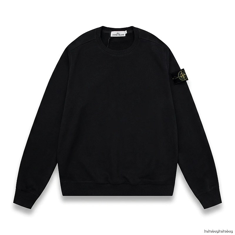 Stone Island basic black sweatshirt