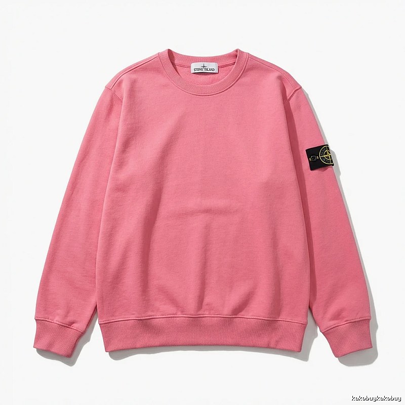 Stone Island basic pink sweatshirt