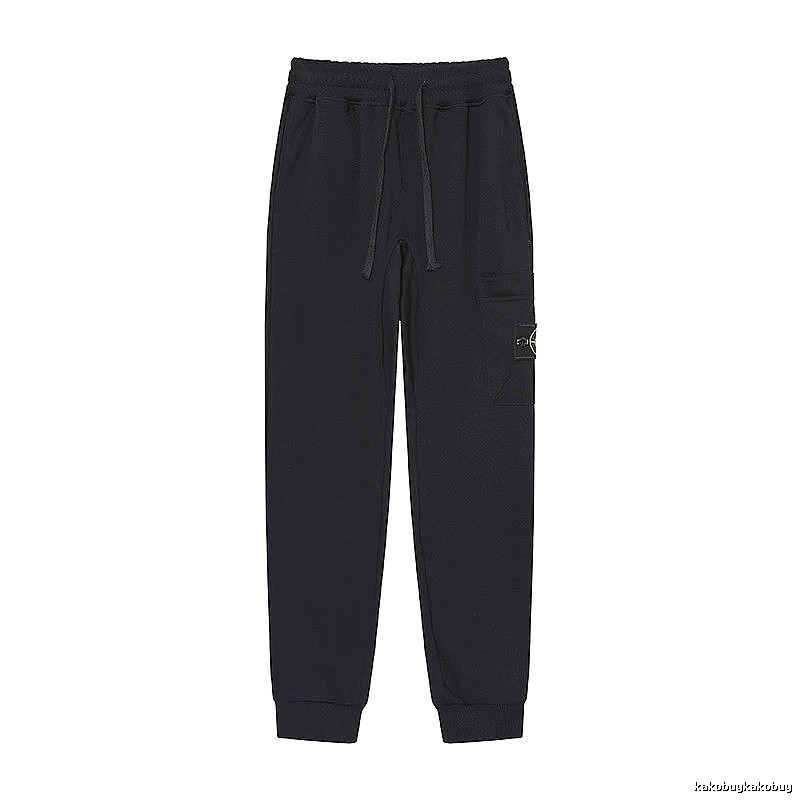Stone Island Compass Series Street Style Black Sweatpants