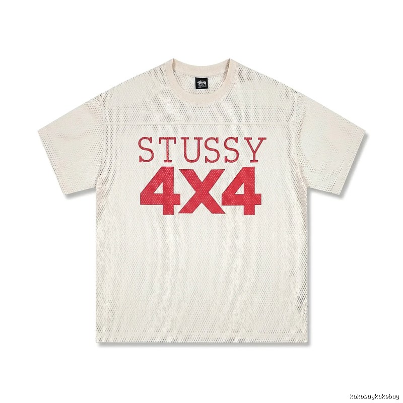 Stussy 4X4 Retro Style White T-shirt