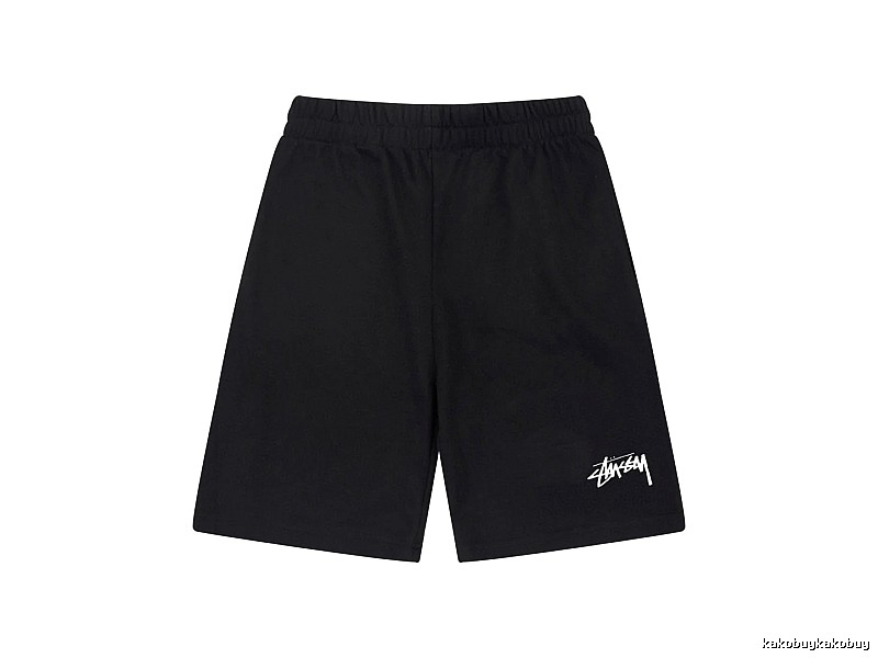 Stussy basic casual black shorts