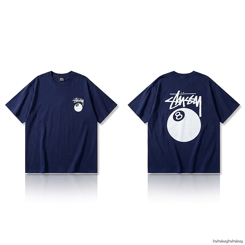 Stussy Billiards Element Minimalist Style T-shirt