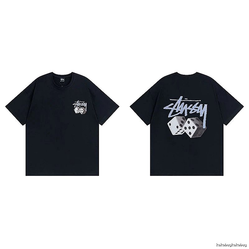 Stussy Black Spider Graphic T-Shirt Layered Outfit Logo