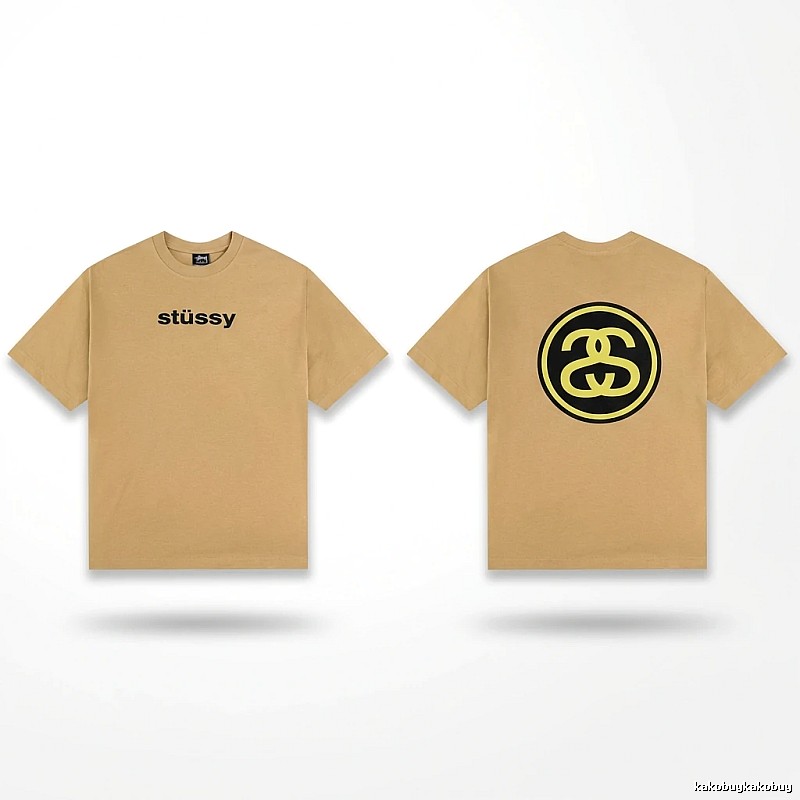 Stussy classic khaki short-sleeve
