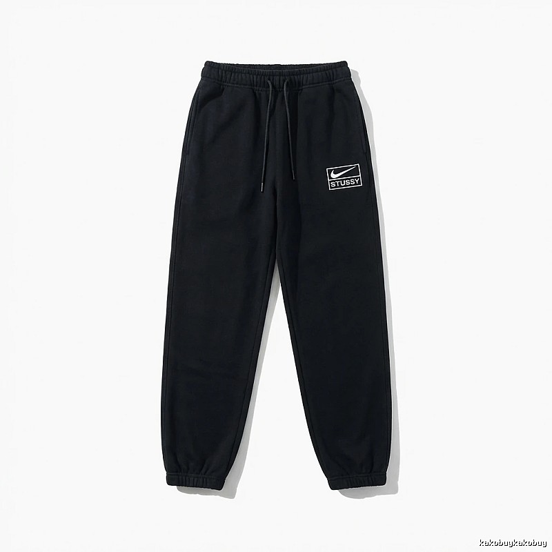 Stussy Co-branded Casual Black Sweatpants