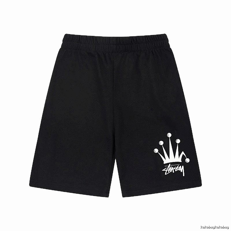 Stussy Crown Trendy Cool Black Shorts