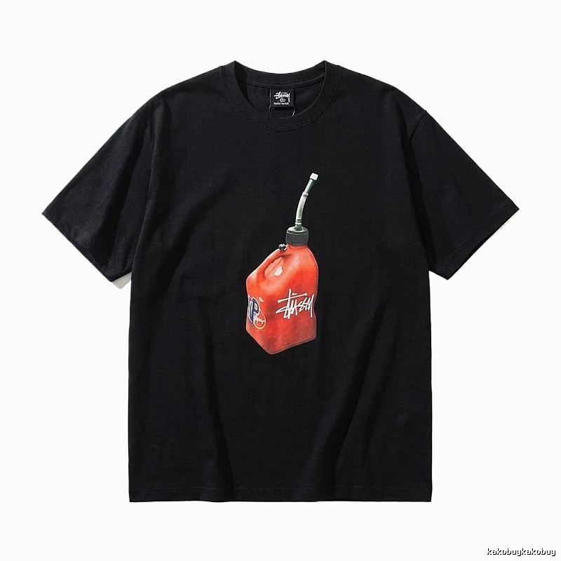 Stussy graffiti-style black T-shirt
