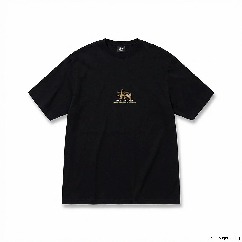 Stussy International Style Black T-shirt