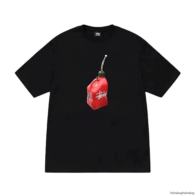 Stussy Monogram Graphic T-shirt Black White Stussy for Layered Styling