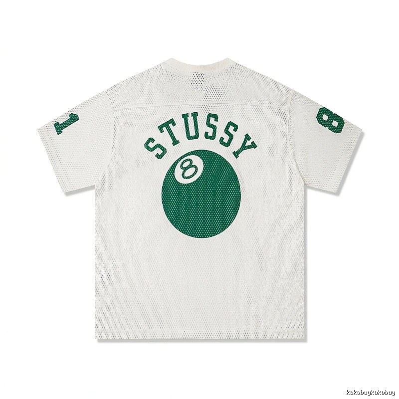 Stussy No.8 Ball White Trendy T-shirt