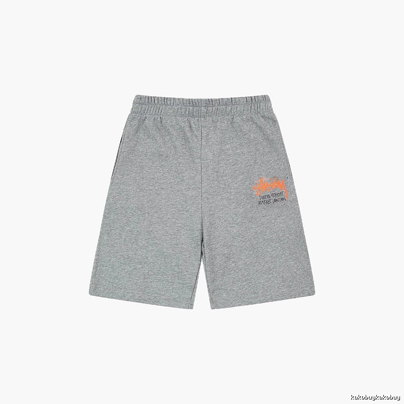 Stussy street-style grey shorts