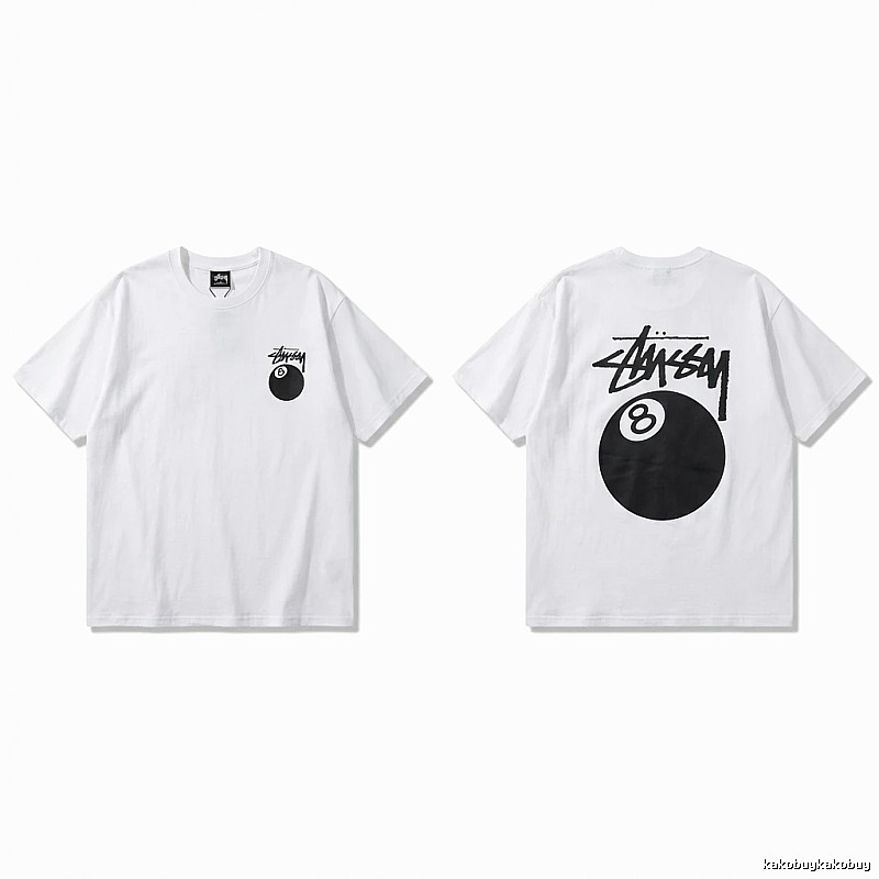 Stussy trendy style white T-shirt