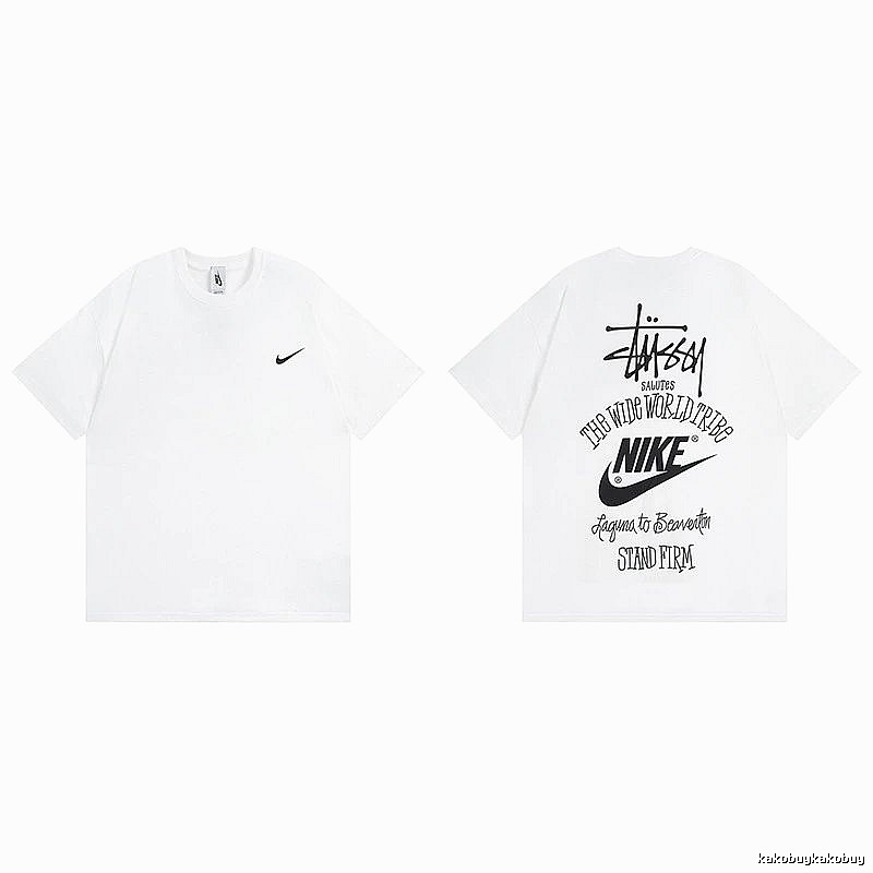 Stussy White Spider Graphic T-Shirt Poolside Style Logo