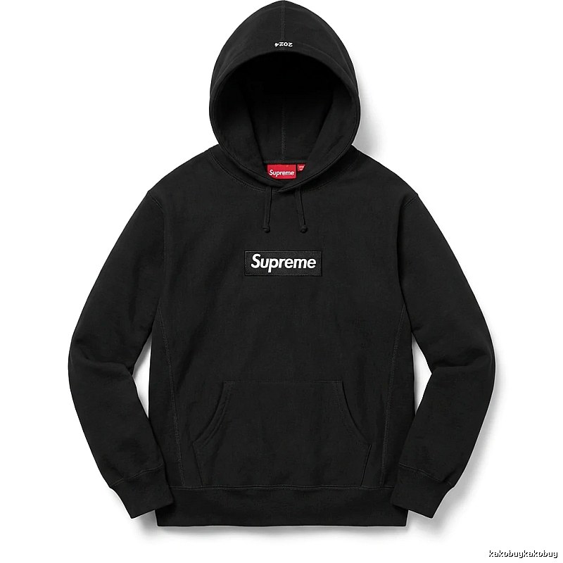 Supreme basic black hoodie