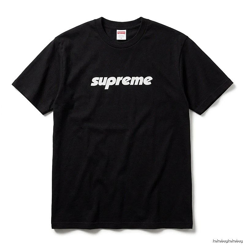 Supreme basic black T-shirt