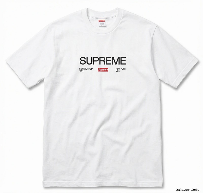 Supreme basic simple white T-shirt