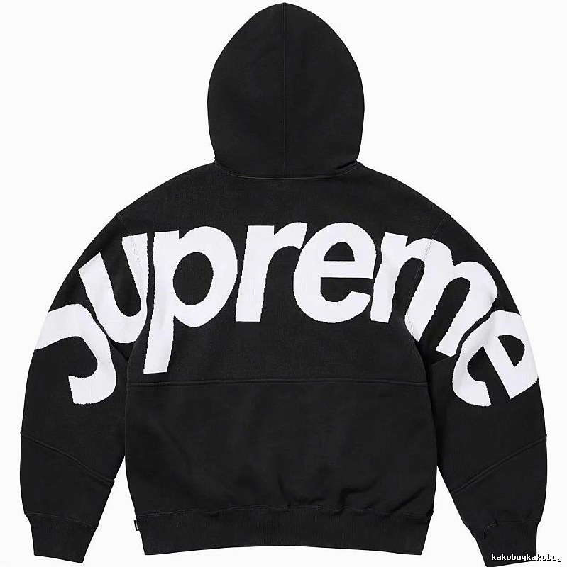 Supreme Casual Logo hoodie Gray Red Oversized for Streetwear Looks