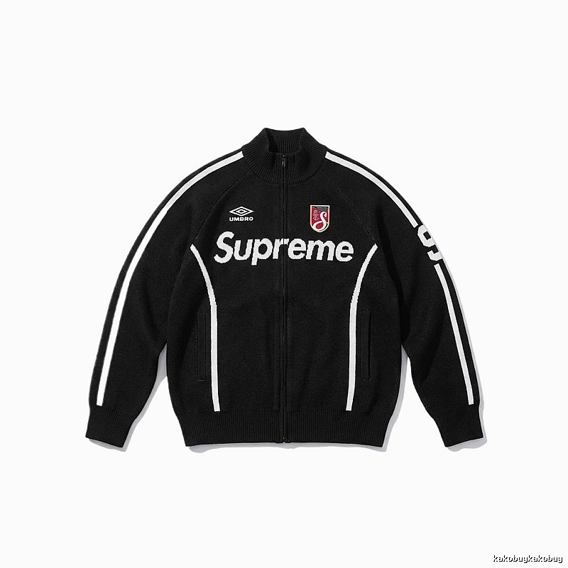 Supreme co-branded sporty black coat