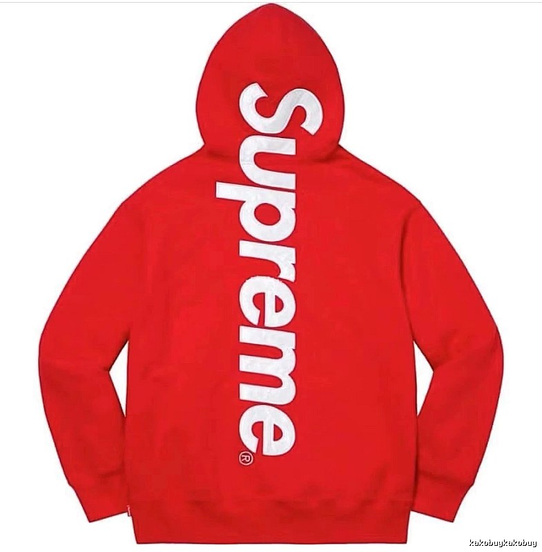 Supreme Compact Logo hoodie Gray Red Oversized for Smart Casual Looks