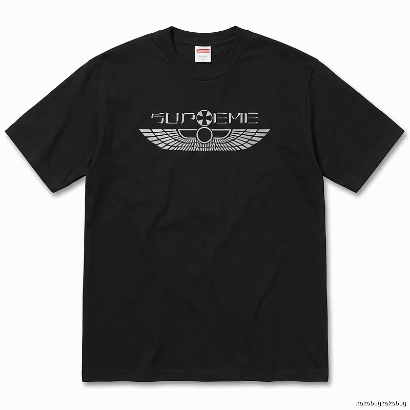 Supreme Flight Series Trendy Cool Black T-shirt