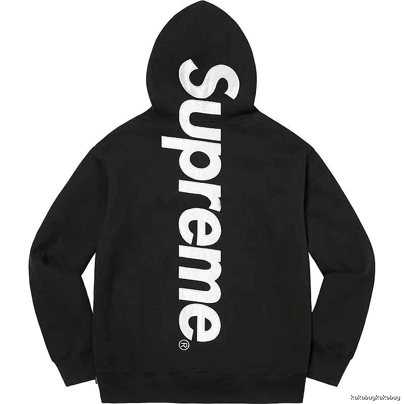 Supreme Gift Ready Logo hoodie Gray Red Oversized with Standout Detail