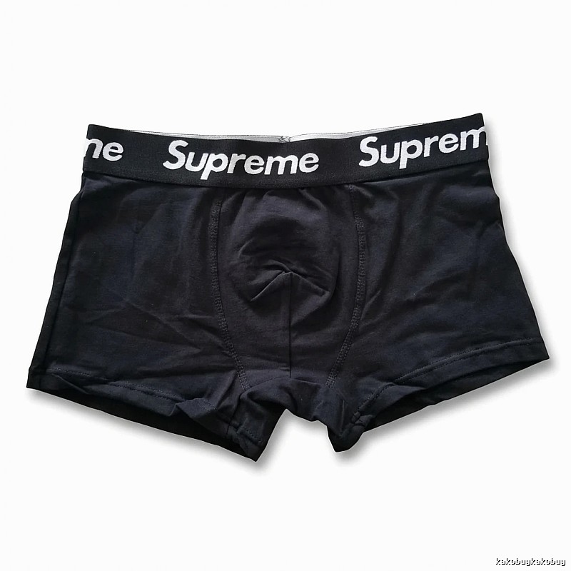 Supreme minimalist style black underwear