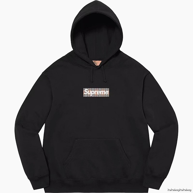 Supreme Monogram Logo hoodie Gray Red Oversized for Casual Outfits
