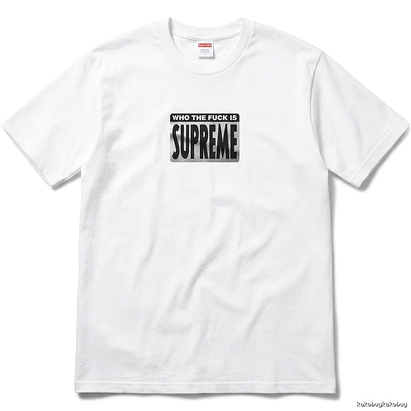 Supreme - printed trendy brand white T - shirt
