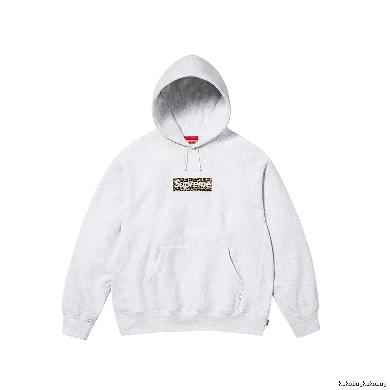 Supreme Resort Logo hoodie Gray Red Oversized for Travel Looks