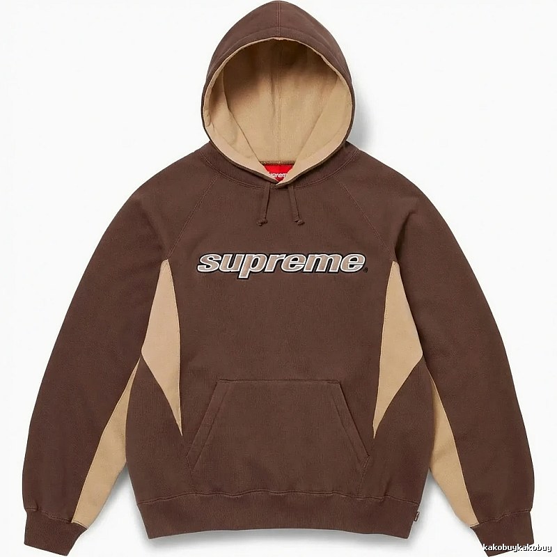 Supreme retro-style brown hoodie