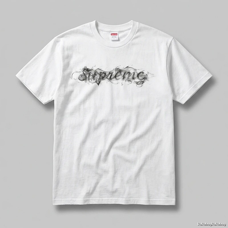 Supreme Smoke Style White T-shirt