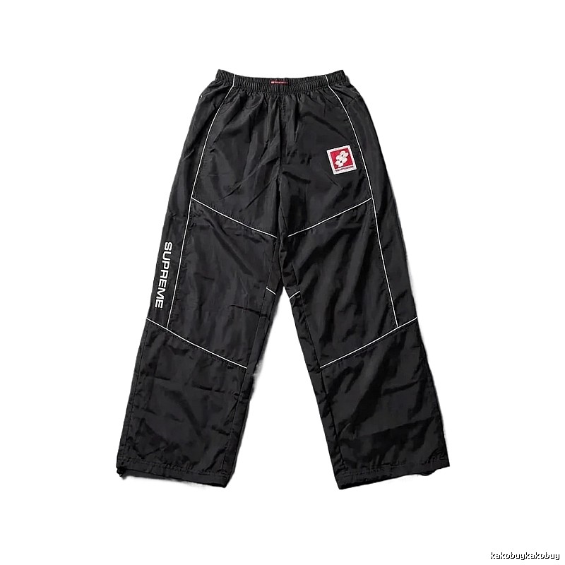 SUPREME sporty black long trousers