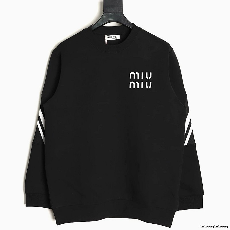 Sweatshirt by Miu Miu with Black Sweatshirt with White Miu