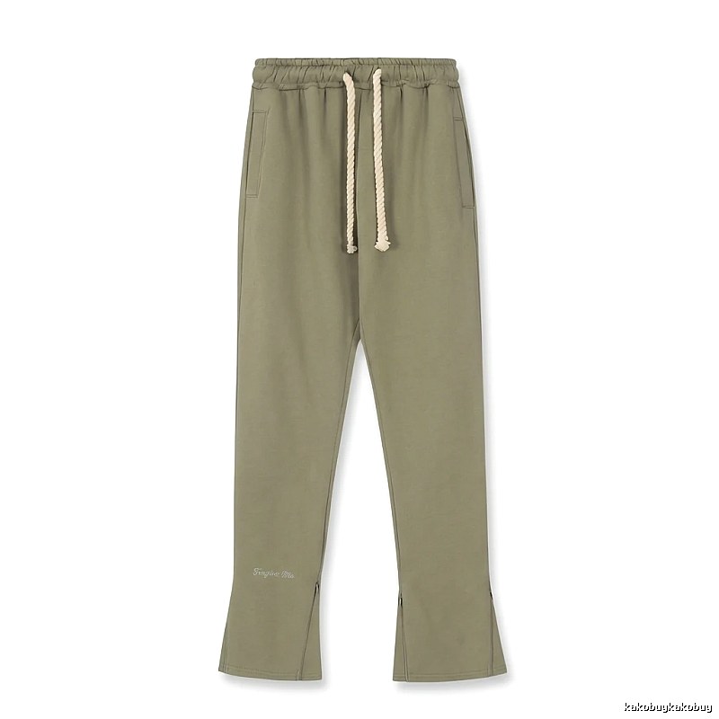 SynaWorld casual style olive green trousers