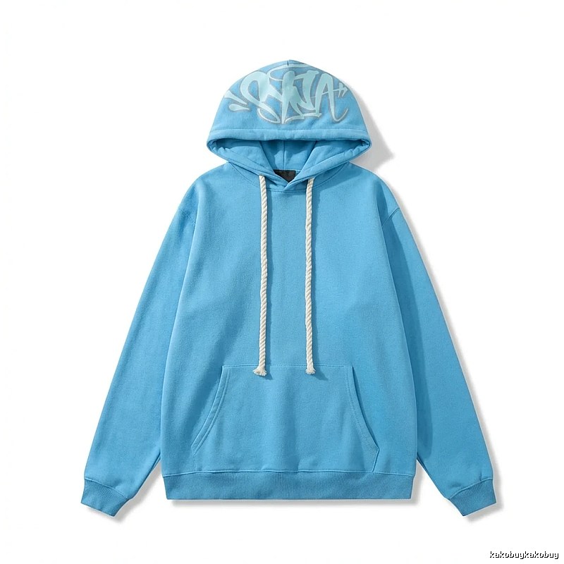 SynaWorld Graffiti-style Blue Hoodie