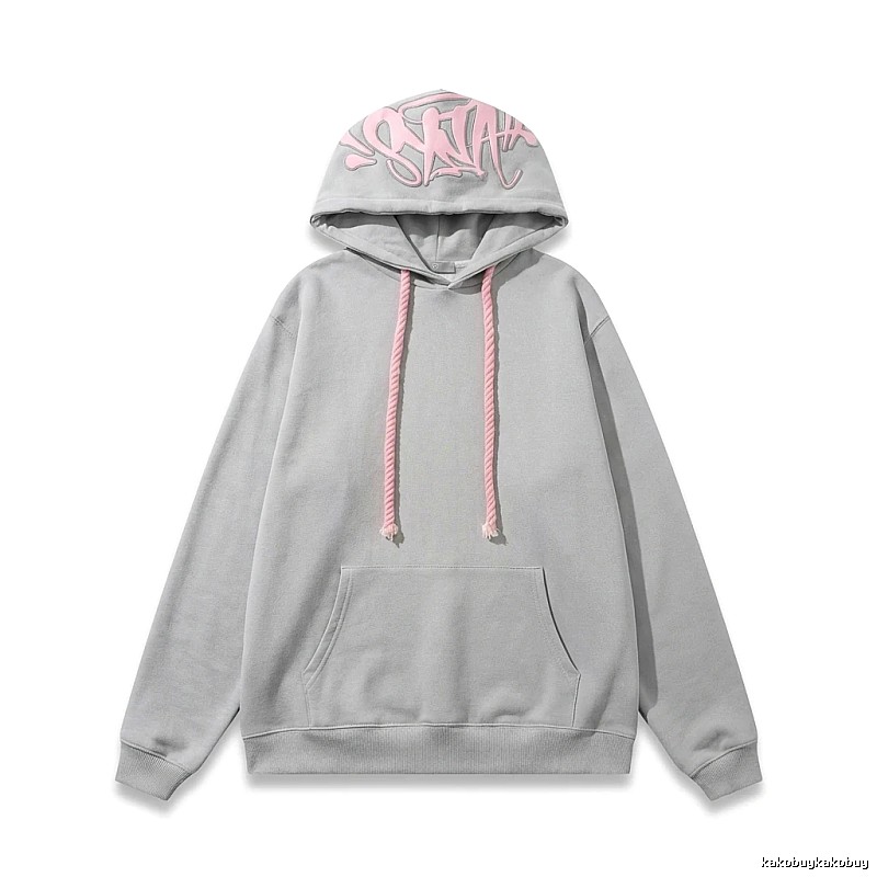 SynaWorld Graffiti Style Light Gray Hoodie