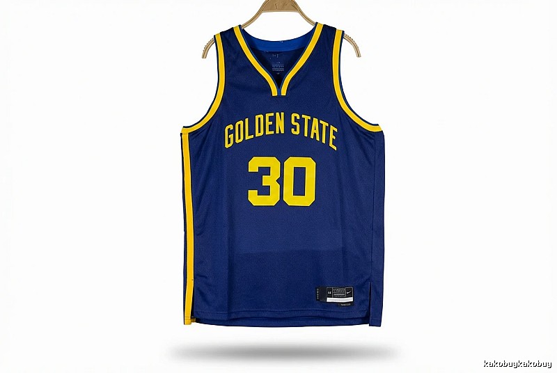 The blue and yellow jerseys of the Curry series of the Warriors.