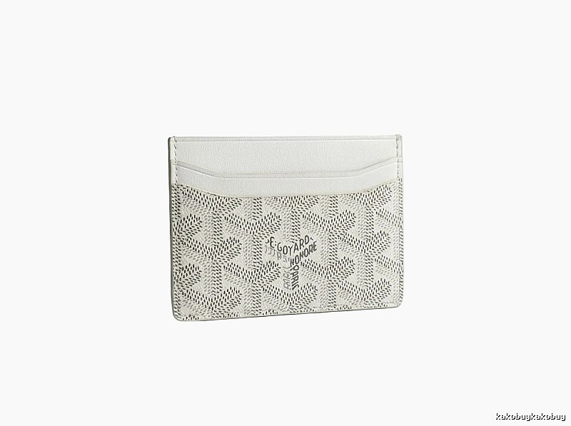 The classic white card case of GOYARD