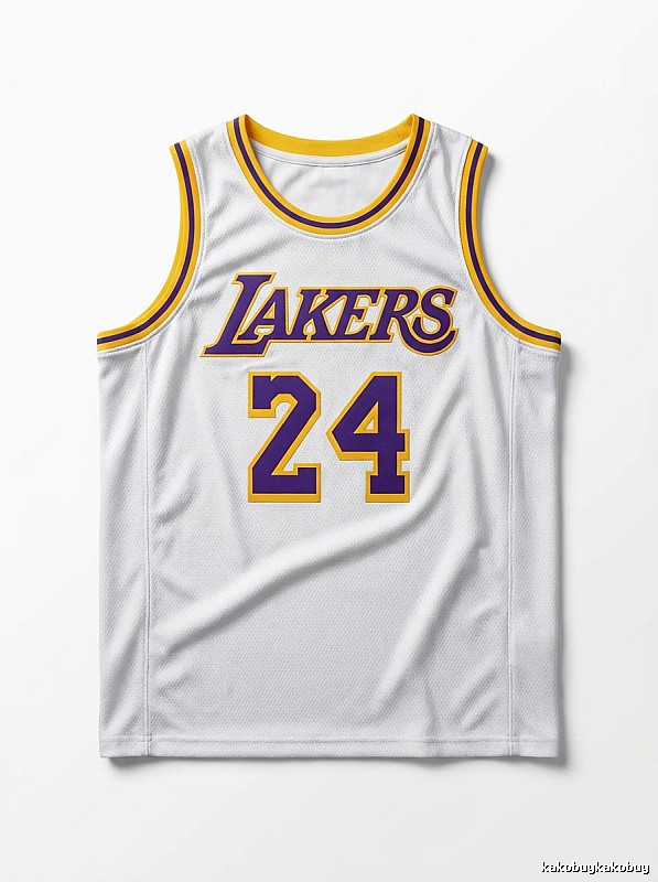 The No. 24 white jersey of the Kobe Lakers.