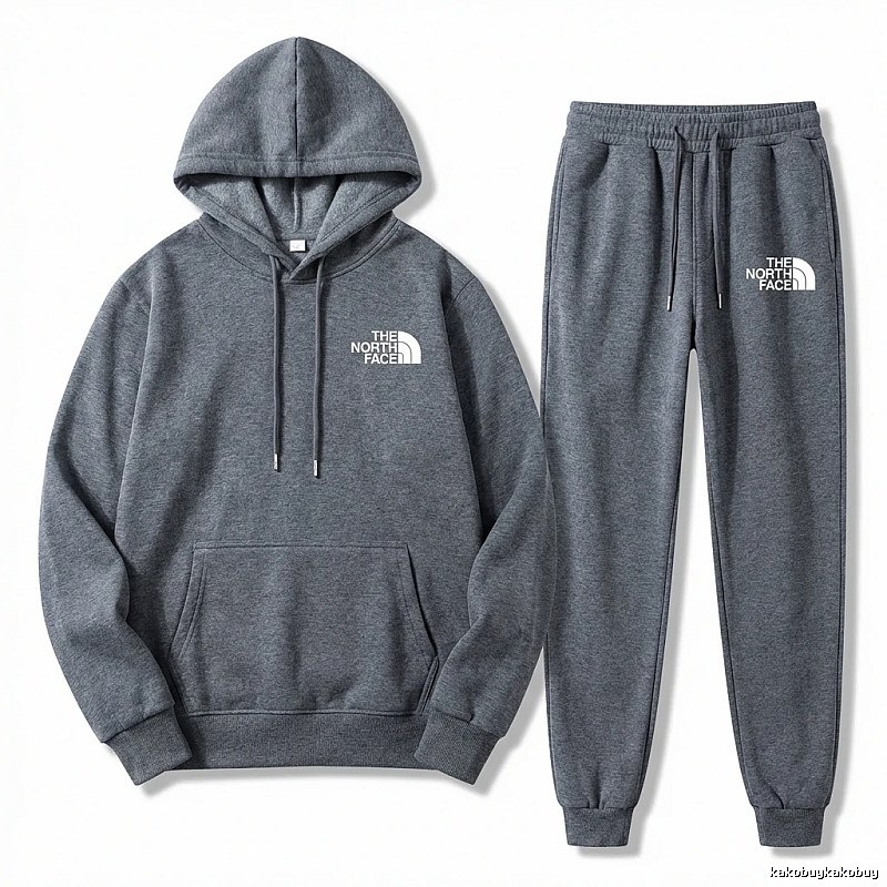 The North Face Simple Gray Sportswear Set