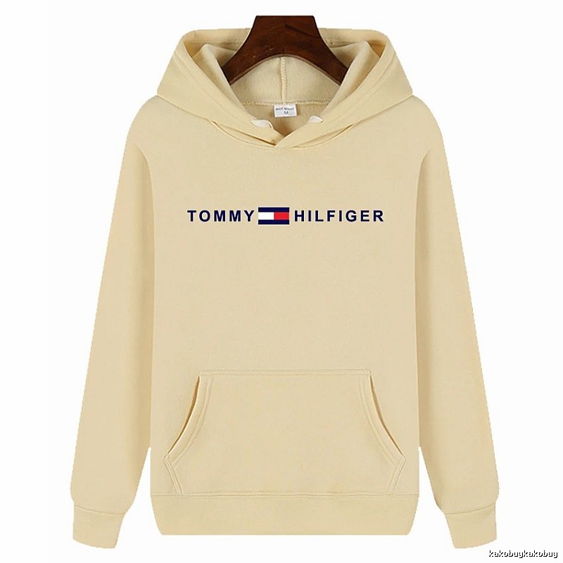 Tommy Hilfiger Patterned Logo hoodie White Tommy Hilfiger with Polished Detail