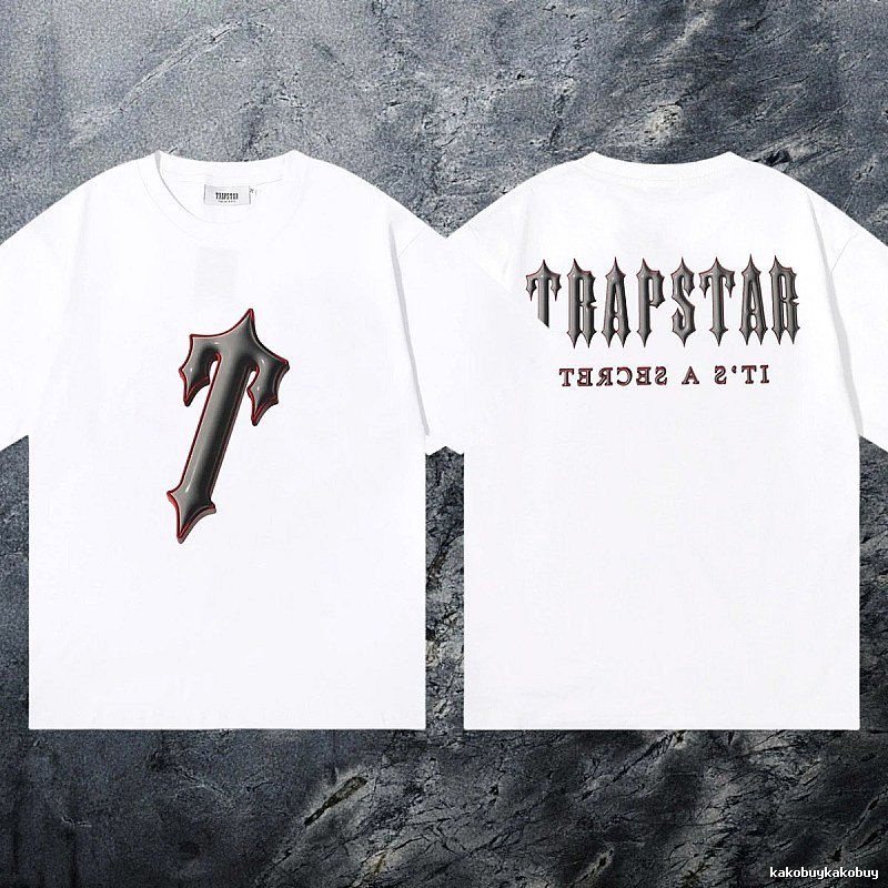 Trapstar Casual Keys graphic T-shirt Black White Key for Comfortable Styling